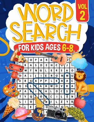 Book cover for Word Search for Kids Ages 6-8 Volume 2