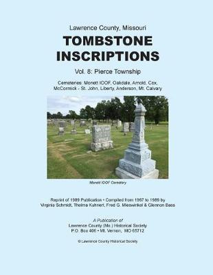 Book cover for Lawrence County Missouri Tombstones Vol. 8