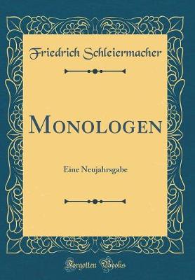 Book cover for Monologen: Eine Neujahrsgabe (Classic Reprint)