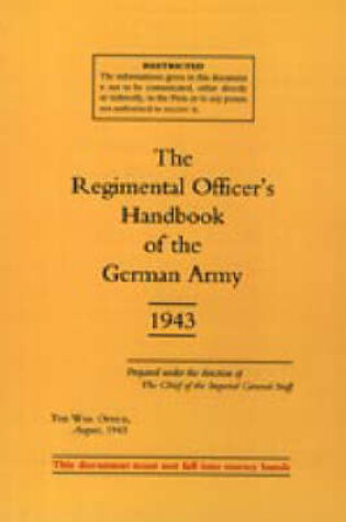 Cover of Regimental Officers Handbook of the German Army 1943