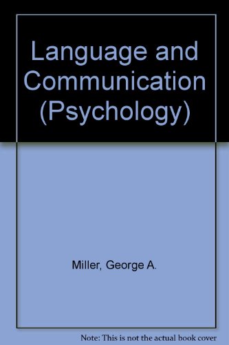 Book cover for Language and Communication