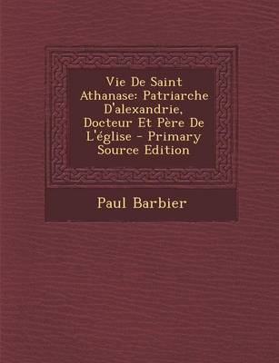 Book cover for Vie de Saint Athanase