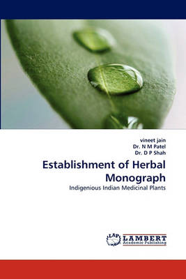 Book cover for Establishment of Herbal Monograph