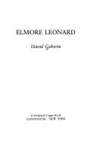 Cover of Elmore Leonard