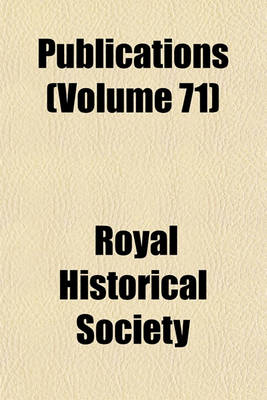 Book cover for Publications (Volume 71)