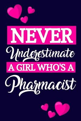 Book cover for Never Underestimate A Girl Who's A Pharmacist