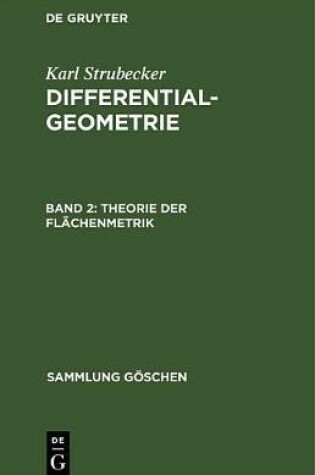 Cover of Theorie Der Flachenmetrik