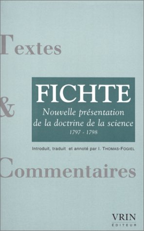 Cover of Nouvelle Presentation de la Doctrine de la Science 1797-1798