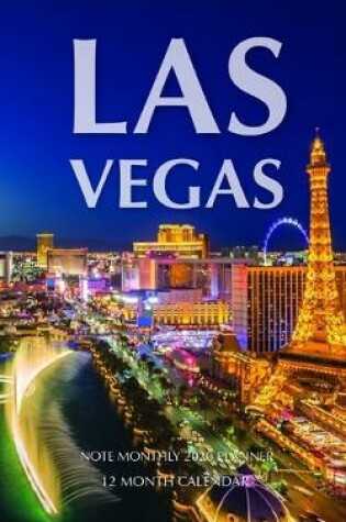 Cover of Las Vegas Note Monthly 2020 Planner 12 Month Calendar