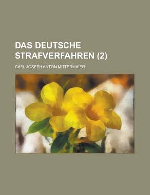 Book cover for Das Deutsche Strafverfahren (2 )