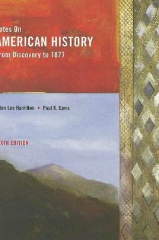 Cover of Notes on American History