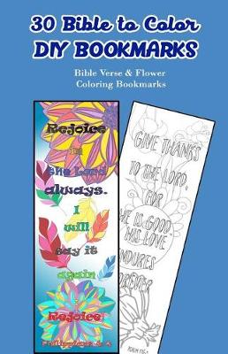Book cover for 30 Bible to Color DIY Bookmarks