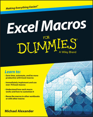 Book cover for Excel Macros For Dummies