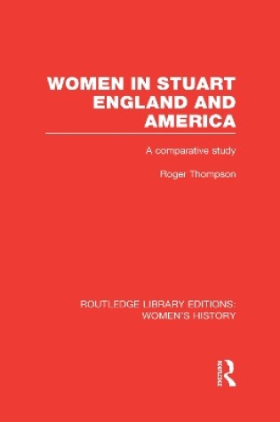 Cover of Women in Stuart England and America