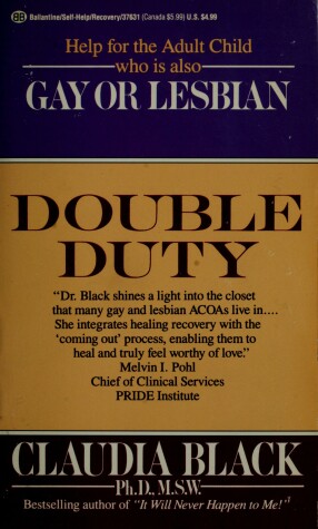 Book cover for Double Duty Gay Lesbian #