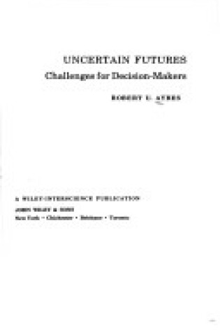 Cover of Uncertain Futures