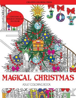 Book cover for Magical Christmas Adult Coloring Book