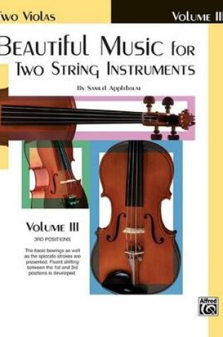 Cover of Beautiful Music for Two String Instruments Bk III