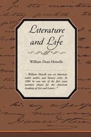 Cover of Literature and Life