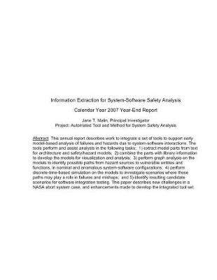 Book cover for Information Extraction for System-Software Safety Analysis