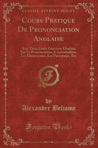 Cover of Cours Pratique de Prononciation Anglaise