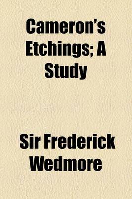 Book cover for Cameron's Etchings; A Study