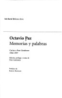 Cover of Memorias y Palabras