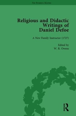 Cover of Religious and Didactic Writings of Daniel Defoe, Part I Vol 3