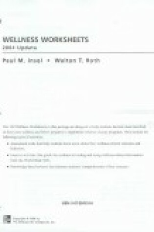 Cover of Wellness Worksheets