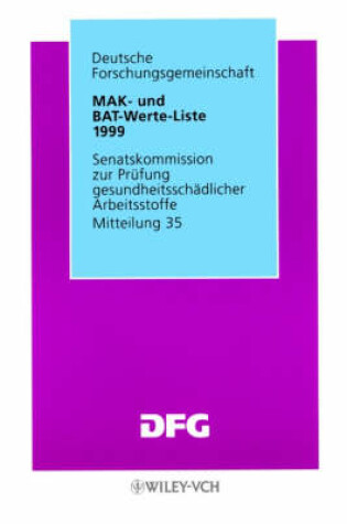 Cover of Mak-Und Bat-Werte-Liste 1999 (Paper Only)