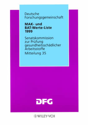 Book cover for Mak-Und Bat-Werte-Liste 1999 (Paper Only)