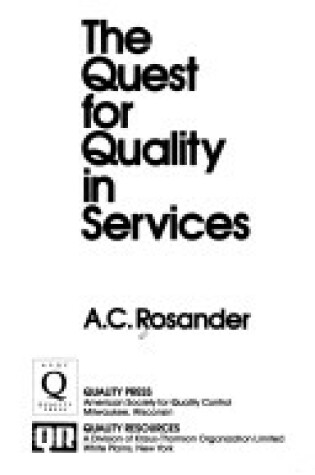 Cover of Quest for Quality in Services