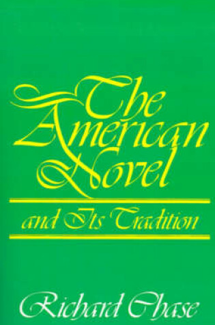 Cover of The American Novel and Its Tradition