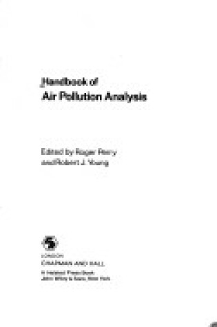 Cover of Perry: Handbook of Air *Pollution* Analy