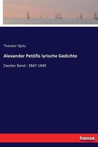 Cover of Alexander Petöfis lyrische Gedichte