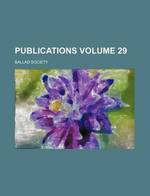 Book cover for Publications Volume 29