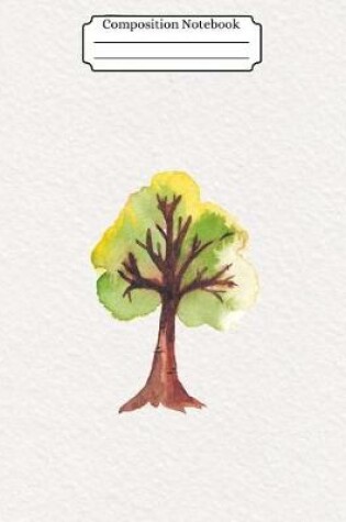 Cover of Composition Notebook Watercolor Tree Design Vol 13