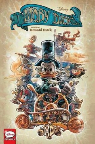 Cover of Disney Moby Dick, Starring Donald Duck (Graphic Novel)