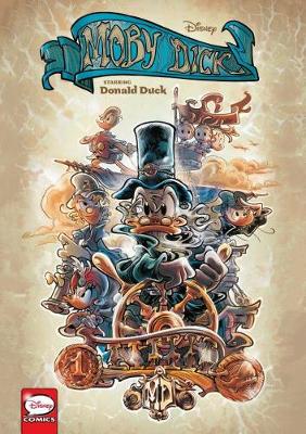 Book cover for Disney Moby Dick, Starring Donald Duck (Graphic Novel)