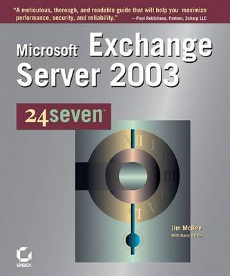 Book cover for Microsoft Exchange Server 2003 24seven