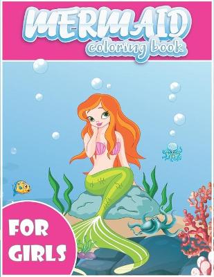 Book cover for Mermaid Coloring Book for Girls