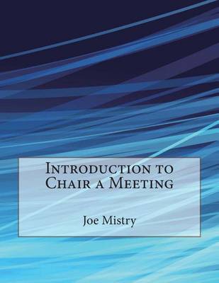 Book cover for Introduction to Chair a Meeting