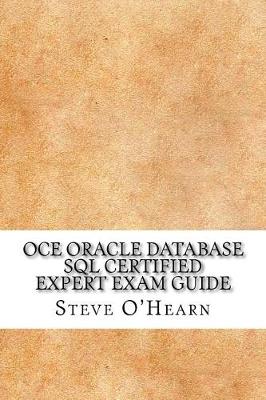 Book cover for Oce Oracle Database SQL Certified Expert Exam Guide