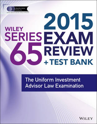 Cover of Wiley Series 65 Exam Review 2015 + Test Bank