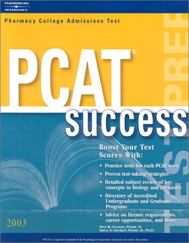 Book cover for Pcat Success 2003, 6th Edition