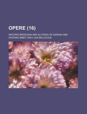 Book cover for Opere (16)