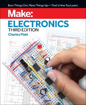 Book cover for Make: Electronics, 3e