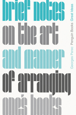 Cover of Brief Notes on the Art and Manner of Arranging One's Books