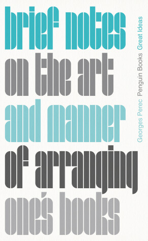 Cover of Brief Notes on the Art and Manner of Arranging One's Books