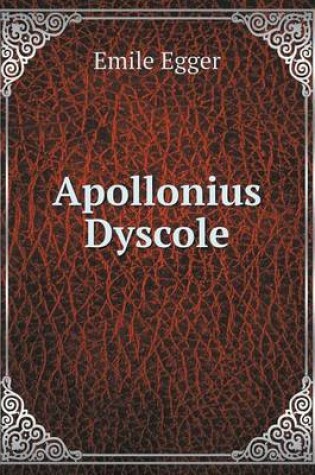 Cover of Apollonius Dyscole